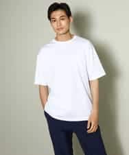 KHKGV40039 a.v.v MEN(アー・ヴェ・ヴェ) 【定番アイテム】ハイクオリティーコットンシルケットTシャツ ブラック