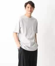 KHKGV40039 a.v.v MEN(アー・ヴェ・ヴェ) 【定番アイテム】ハイクオリティーコットンシルケットTシャツ ブラック