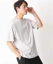 KHKGV40039 a.v.v MEN(アー・ヴェ・ヴェ) 【定番アイテム】ハイクオリティーコットンシルケットTシャツ ブラック