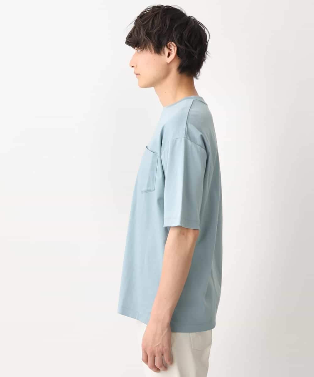 KHKGV40039 a.v.v MEN(アー・ヴェ・ヴェ) 【定番アイテム】ハイクオリティーコットンシルケットTシャツ ブラック