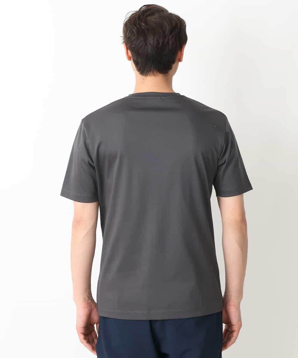 KHKGV41034 a.v.v MEN(アー・ヴェ・ヴェ) 【定番アイテム】ハイクオリティーコットンシルケットＶネックＴシャツ ダークグレー