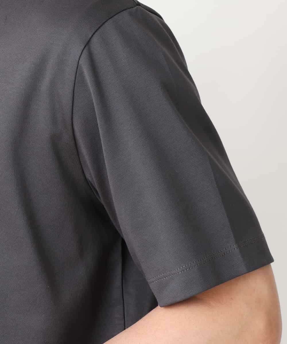 KHKGV41034 a.v.v MEN(アー・ヴェ・ヴェ) 【定番アイテム】ハイクオリティーコットンシルケットＶネックＴシャツ ダークグレー