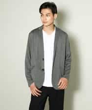 KHKGV41039 a.v.v MEN(アー・ヴェ・ヴェ) 【定番アイテム】ハイクオリティーコットンシルケットＶネックＴシャツ ブラック