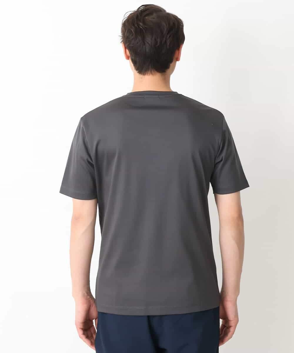 KHKGV41039 a.v.v MEN(アー・ヴェ・ヴェ) 【定番アイテム】ハイクオリティーコットンシルケットＶネックＴシャツ ブラック