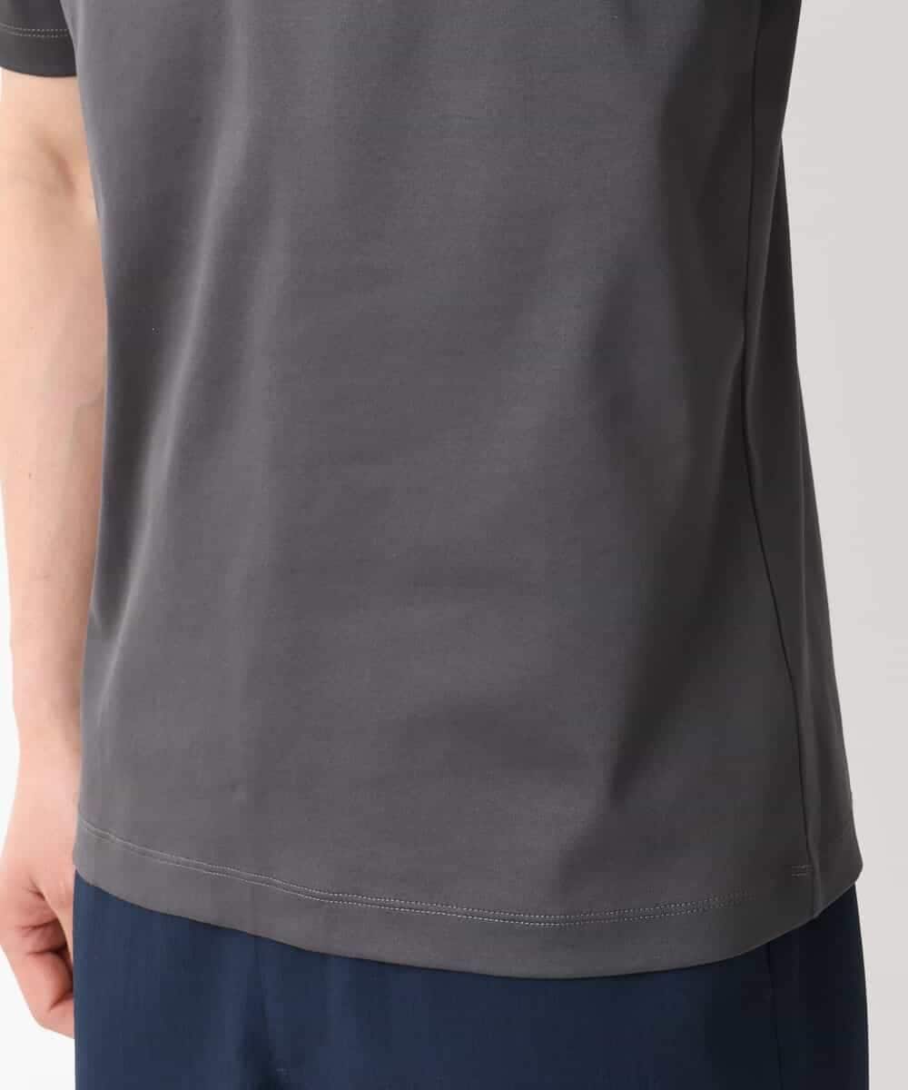 KHKGV41039 a.v.v MEN(アー・ヴェ・ヴェ) 【定番アイテム】ハイクオリティーコットンシルケットＶネックＴシャツ ブラック