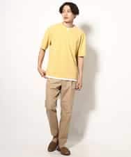 KHKGV50044 a.v.v MEN(アー・ヴェ・ヴェ) 【定番アイテム】梨地フェイクレイヤードカットソー(Good Teeシリーズ） ダークグレー