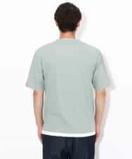 KHKGV50044 a.v.v MEN(アー・ヴェ・ヴェ) 【定番アイテム】梨地フェイクレイヤードカットソー(Good Teeシリーズ） ダークグレー