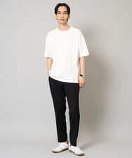 KHKGV53039 a.v.v MEN(アー・ヴェ・ヴェ) 【接触冷感/綿100％】ピンタックデザインTシャツ（デザテクシリーズ） ブラック