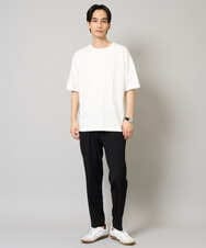 KHKGV53039 a.v.v MEN(アー・ヴェ・ヴェ) 【接触冷感/綿100％】ピンタックデザインTシャツ（デザテクシリーズ） ブラック
