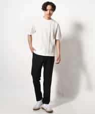 KHKGV53039 a.v.v MEN(アー・ヴェ・ヴェ) 【定番アイテム】ピンタックデザインTシャツ（デザテクシリーズ） ブラック