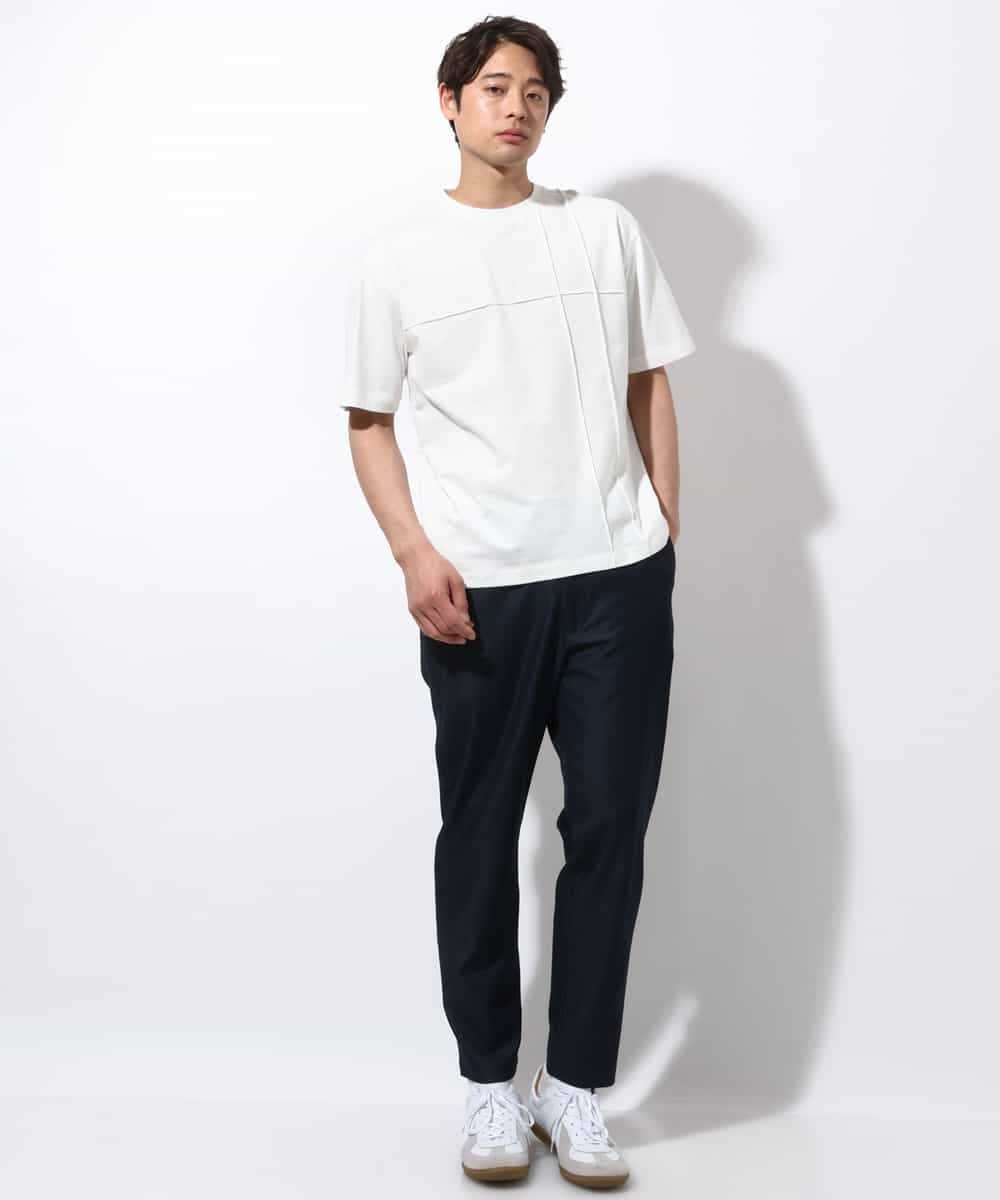 KHKGV53039 a.v.v MEN(アー・ヴェ・ヴェ) 【定番アイテム】ピンタックデザインTシャツ（デザテクシリーズ） ブラック
