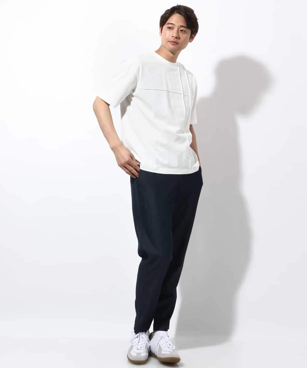 KHKGV53039 a.v.v MEN(アー・ヴェ・ヴェ) 【定番アイテム】ピンタックデザインTシャツ（デザテクシリーズ） ブラック