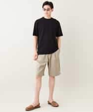 KHKGV53039 a.v.v MEN(アー・ヴェ・ヴェ) 【定番アイテム】ピンタックデザインTシャツ（デザテクシリーズ） ブラック