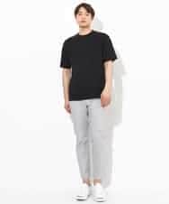 KHKGV53039 a.v.v MEN(アー・ヴェ・ヴェ) 【定番アイテム】ピンタックデザインTシャツ（デザテクシリーズ） ブラック