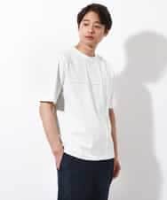 KHKGV53039 a.v.v MEN(アー・ヴェ・ヴェ) 【定番アイテム】ピンタックデザインTシャツ（デザテクシリーズ） ブラック