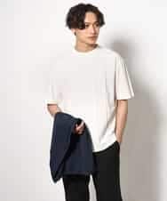 KHKGV53039 a.v.v MEN(アー・ヴェ・ヴェ) 【定番アイテム】ピンタックデザインTシャツ（デザテクシリーズ） ブラック