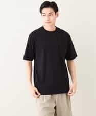 KHKGV53039 a.v.v MEN(アー・ヴェ・ヴェ) 【定番アイテム】ピンタックデザインTシャツ（デザテクシリーズ） ブラック