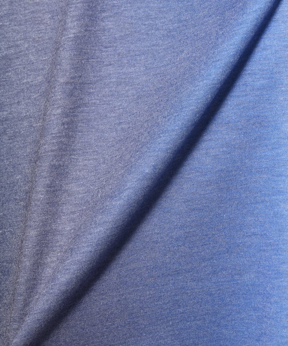 KHKGV54044 a.v.v MEN(アー・ヴェ・ヴェ) グラデーションプリントワイドシルエットＴシャツ ５分袖 ブルー