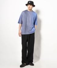 KHKGV54044 a.v.v MEN(アー・ヴェ・ヴェ) グラデーションプリントワイドシルエットＴシャツ ５分袖 ブルー