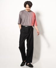 KHKGV54044 a.v.v MEN(アー・ヴェ・ヴェ) グラデーションプリントワイドシルエットＴシャツ ５分袖 ブルー