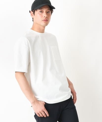 KHKGV55044 a.v.v MEN 【接触冷感/速乾】ドローコード付きワイドシルエットカットソー(URBAN TECHシリーズ）