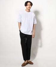 KHKGV56054 a.v.v MEN(アー・ヴェ・ヴェ) バックシャン切り替えカットソー（デザテクシリーズ） ブラック