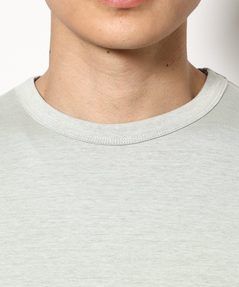 KHKGV57044 a.v.v MEN(アー・ヴェ・ヴェ) 【毛玉になりにくい】シルケットダブルフェイスリバーシブルTシャツ ブラック