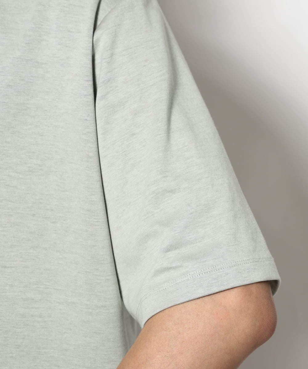 KHKGV57044 a.v.v MEN(アー・ヴェ・ヴェ) 【毛玉になりにくい】シルケットダブルフェイスリバーシブルTシャツ ブラック