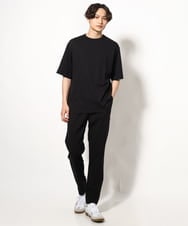 KHKGV57044 a.v.v MEN(アー・ヴェ・ヴェ) 【毛玉になりにくい】シルケットダブルフェイスリバーシブルTシャツ ブラック