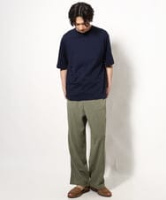 KHKGV57044 a.v.v MEN(アー・ヴェ・ヴェ) 【接触冷感】シルケットダブルフェイスリバーシブルTシャツ ブラック