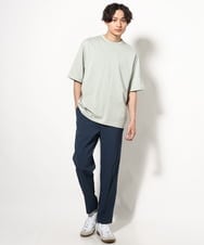 KHKGV57044 a.v.v MEN(アー・ヴェ・ヴェ) 【毛玉になりにくい】シルケットダブルフェイスリバーシブルTシャツ ブラック