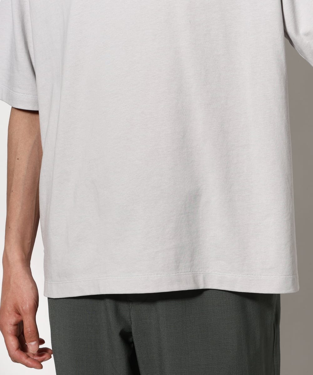 接触冷感】エッフェル塔刺繍ボートネックTシャツ(カットソー・Tシャツ  