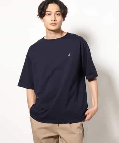 KHKGV60029 a.v.v MEN 【定番アイテム】エッフェル塔刺繍ボートネックTシャツ