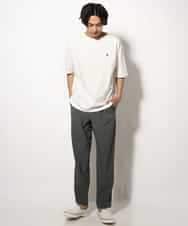 KHKGV60029 a.v.v MEN(アー・ヴェ・ヴェ) 【定番アイテム】エッフェル塔刺繍ボートネックTシャツ ライトグレー
