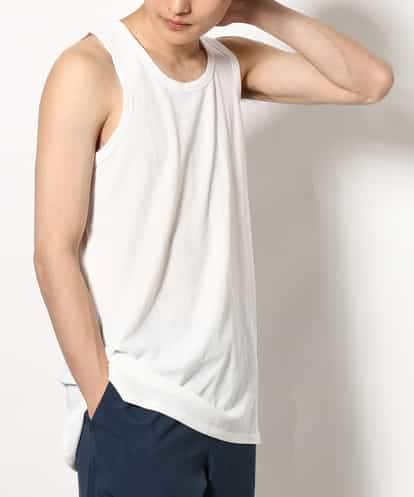 KHKGV69016 a.v.v MEN ワッフルラウンドヘムタンクトップ
