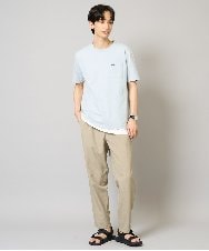 KHKGV75029 a.v.v MEN(アー・ヴェ・ヴェ) 【接触冷感/綿100％】ワンポイント刺繍半袖Tシャツ ライトグレー