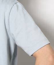 KHKGV75029 a.v.v MEN(アー・ヴェ・ヴェ) 【接触冷感/綿100％】ワンポイント刺繍半袖Tシャツ ライトグレー