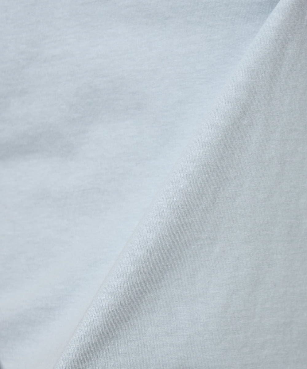 KHKGV75029 a.v.v MEN(アー・ヴェ・ヴェ) 【接触冷感/綿100％】ワンポイント刺繍半袖Tシャツ ライトグレー