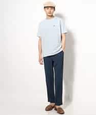 KHKGV75029 a.v.v MEN(アー・ヴェ・ヴェ) 【接触冷感/ユニセックス】自転車刺繍Tシャツ ライトグレー