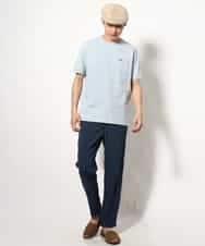 KHKGV75029 a.v.v MEN(アー・ヴェ・ヴェ) 【接触冷感/ユニセックス】自転車刺繍Tシャツ ライトグレー