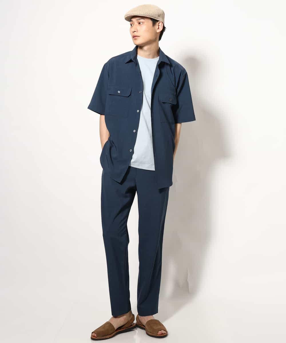 KHKGV75029 a.v.v MEN(アー・ヴェ・ヴェ) 【接触冷感/ユニセックス】自転車刺繍Tシャツ ライトグレー