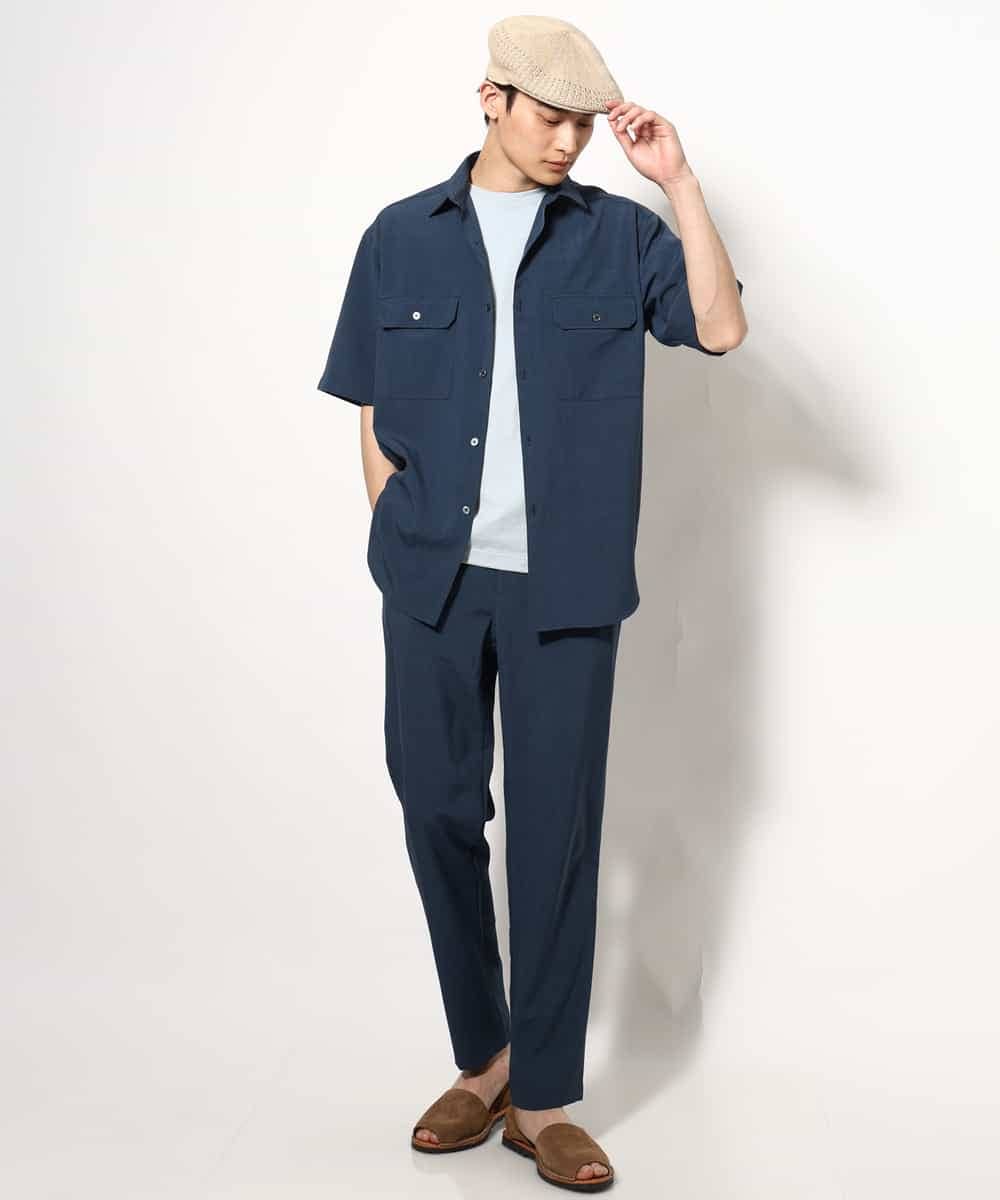 KHKGV75029 a.v.v MEN(アー・ヴェ・ヴェ) 【接触冷感/ユニセックス】自転車刺繍Tシャツ ライトグレー