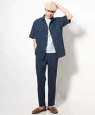 KHKGV75029 a.v.v MEN(アー・ヴェ・ヴェ) 【接触冷感/ユニセックス】自転車刺繍Tシャツ ライトグレー
