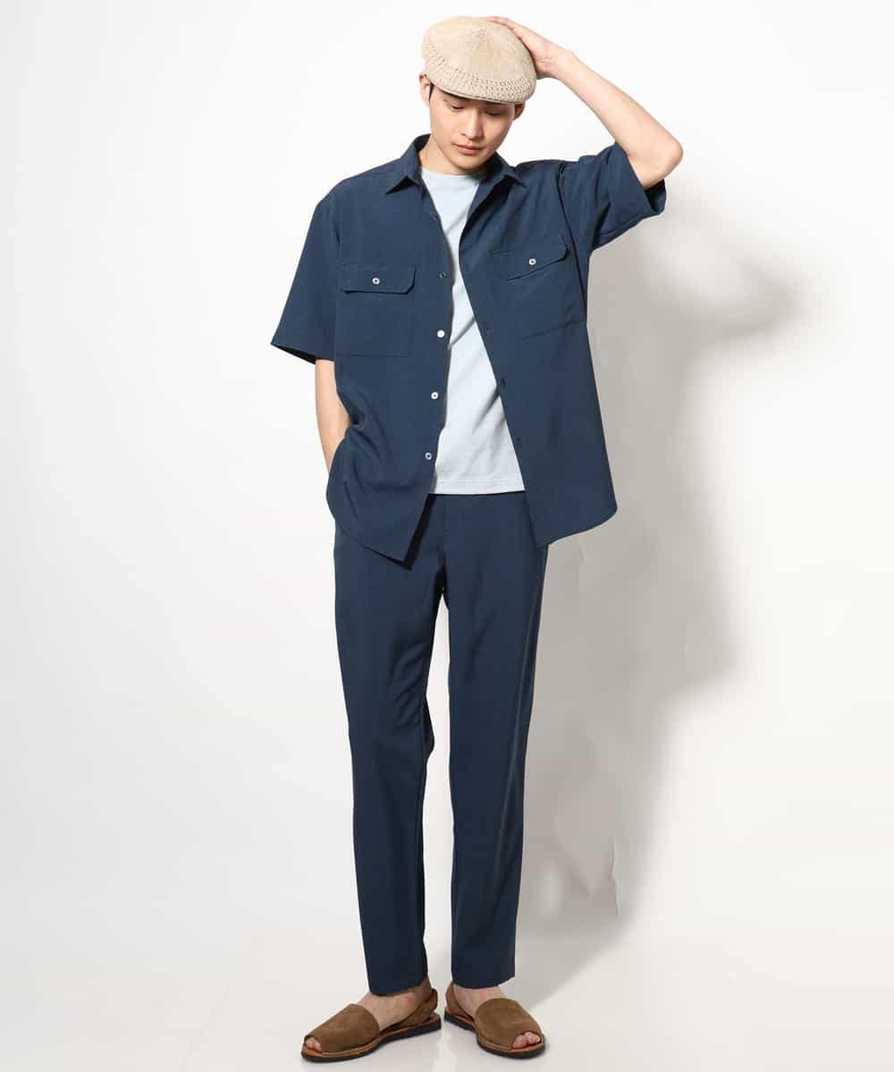 KHKGV75029 a.v.v MEN(アー・ヴェ・ヴェ) 【接触冷感/ユニセックス】自転車刺繍Tシャツ ライトグレー