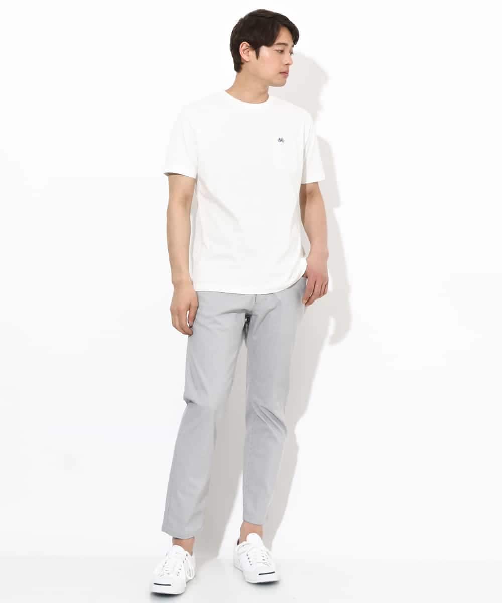 KHKGV75029 a.v.v MEN(アー・ヴェ・ヴェ) 【接触冷感/ユニセックス】自転車刺繍Tシャツ ライトグレー