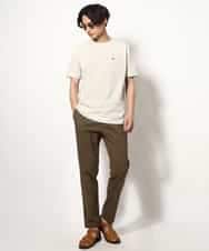 KHKGV75029 a.v.v MEN(アー・ヴェ・ヴェ) 【接触冷感/ユニセックス】自転車刺繍Tシャツ ライトグレー