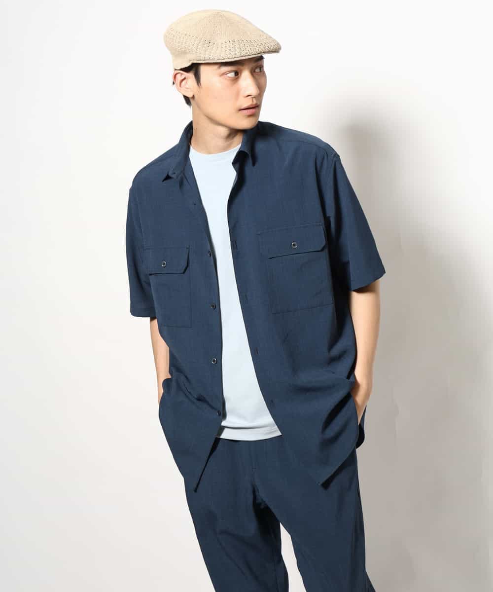 KHKGV75029 a.v.v MEN(アー・ヴェ・ヴェ) 【接触冷感/ユニセックス】自転車刺繍Tシャツ ライトグレー