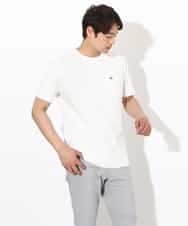 KHKGV75029 a.v.v MEN(アー・ヴェ・ヴェ) 【接触冷感/ユニセックス】自転車刺繍Tシャツ ライトグレー