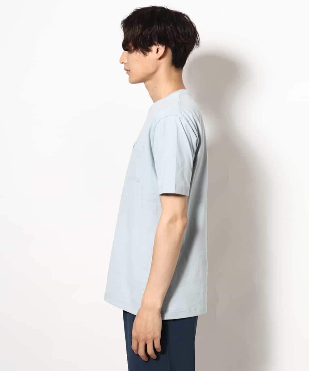 KHKGV75029 a.v.v MEN(アー・ヴェ・ヴェ) 【接触冷感/ユニセックス】自転車刺繍Tシャツ ライトグレー