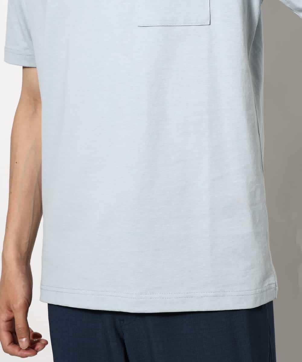 KHKGV75029 a.v.v MEN(アー・ヴェ・ヴェ) 【接触冷感/ユニセックス】自転車刺繍Tシャツ ライトグレー